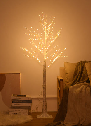 LED White Birch Twig Lighted Tree – Your Year-Round Natural Glow