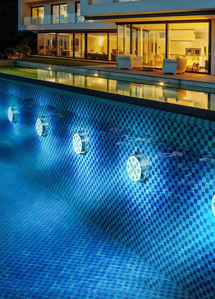 Battery Operated RGB LED Submersible Light Underwater