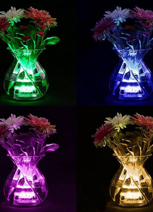 Battery Operated RGB LED Submersible Light Underwater