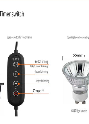Aromatherapy Wax Melting Lamp for Bedroom