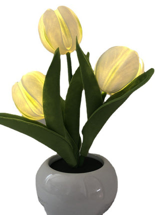 Artificial Tulip Flower Pot Light Romantic Simulation Flower Pot