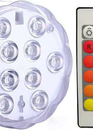 Battery Operated RGB LED Submersible Light Underwater