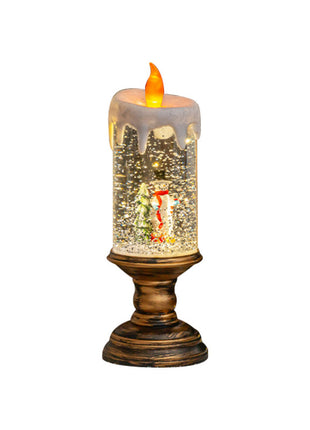 LED Christmas Candle Holders For Home Decor Flameless Candle Lights Christmas Decorations