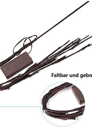 Realistic LED Branch Lights Battery Operated Artificial Little Twig 2 Pack