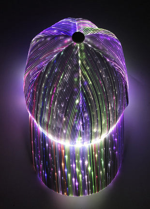 LED Fiber Optic Baseball Hat