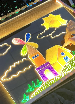 LED Glow Drawing Board for Kids DIY