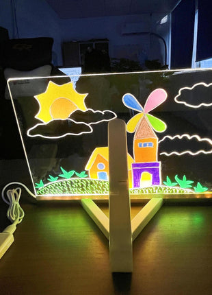 LED Glow Drawing Board for Kids DIY