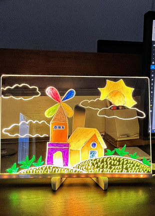 LED Glow Drawing Board for Kids DIY