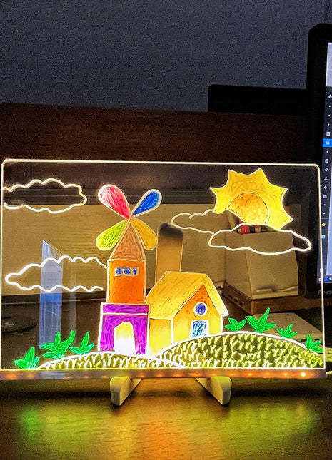 LED Glow Drawing Board for Kids DIY