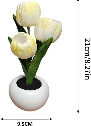 Artificial Tulip Flower Pot Light Romantic Simulation Flower Pot