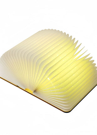 LED Wooden Foldable Book Light - Illuminated Artistry