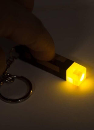 MC Game Mini Rechargeable Flashlight Keychain Kids Toy Gift