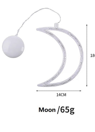 Christmas Window Hanging Lights LED Battery-Operated with Suction Cup