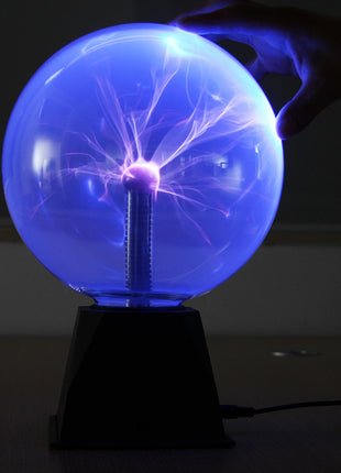 Plasma Ball Battery Operated Globe Lamp - Responds To Touch & Sound