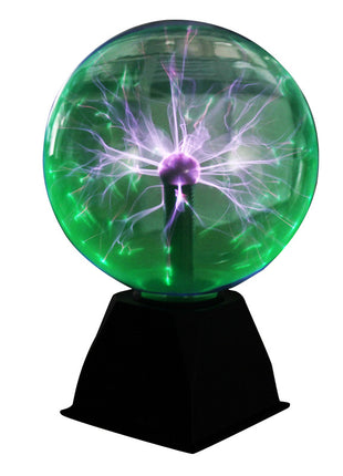 Plasma Ball Battery Operated Globe Lamp - Responds To Touch & Sound