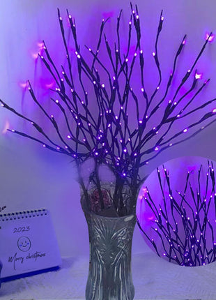 Realistic LED Branch Lights Battery Operated Artificial Little Twig 2 Pack