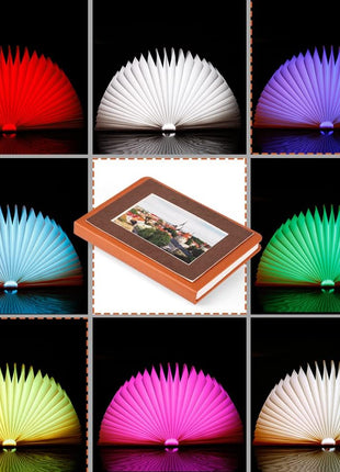 LED Wooden Foldable Book Light - Illuminated Artistry