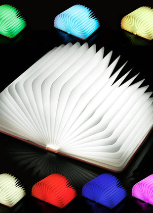 LED Wooden Foldable Book Light - Illuminated Artistry