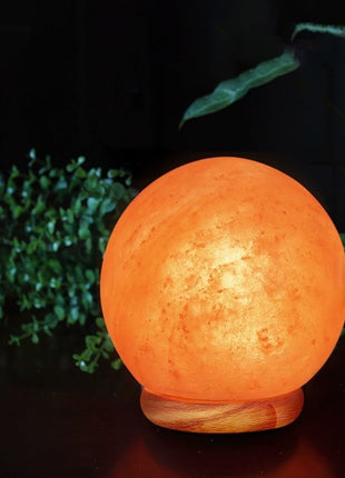 Himalayan Spherical Salt Lamp with Dimmer Switch